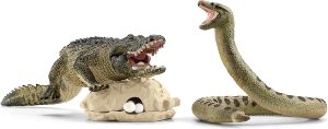 SHL42625 - Figuras del mundo de los animales salvajes - Duelo de caimanes contra anacondas