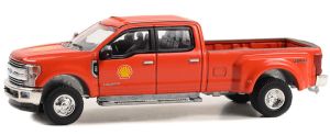 GREEN46130-E - FORD F-350 Lariat Dually 2019 en blíster - SHELL Oil de la gama DUALLY DRIVERS