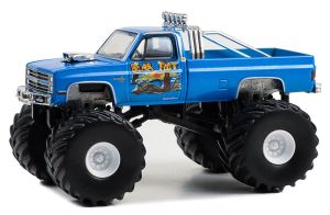 GREEN49130-C - 1985 CHEVROLET Silverado C-10 BEAR FOOT III Monster truck de la serie KINGS OF CRUNCH en blister