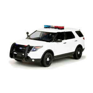 MMX73995 - FORD Interceptor Utility 2015 Policía con Sonidos y Luces Blanco