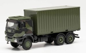 HER746793 - Portaequipajes IVECO Trakker 6x6 con contenedor de 20 Pies Camuflaje