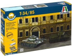 ITA7515 - Tanques Rusos T-34/85 montaje rapido para montar y pintar