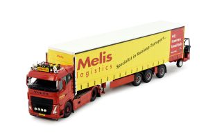 TEK82974 - VOLVO FH05 4x2 con remolque de 3 ejes y carretilla elevadora MELIS