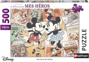 NAT872176 - Puzzle 500 piezas DISNEY Souvenir de Mickey