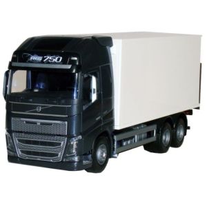 EMEK89113 - VOLVO FH16 6x4 negro con caja y portón trasero