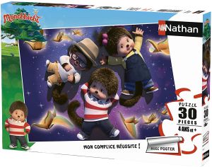 NAT86374 - Puzzle 30 piezas MONCHHICHI con cartel