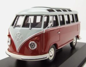 MXC940052301 - 1961 VOLKSWAGEN Tipo 1 Samba Bus gris y rojo