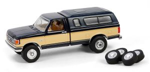 GREEN97160-E - FORD F-150 XLT Lariat 1991 con ruedas de repuesto de la serie THE HOBBY SHOP en blister