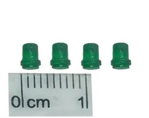 GF-ACC-09 - 4 pequeñas balizas luminosas verdes - altura 3,5mm diámetro 2,5mm