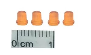 GF-ACC-10 - 4 pequeñas balizas luminosas naranja - altura 3,5mm diámetro 2,5mm