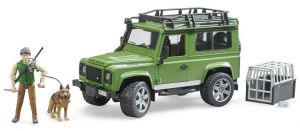 BRU2587 - LAND ROVER Defender con oficial forestal y perro