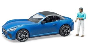 BRU3481 - Coche BRUDER Roadster con conductor azul