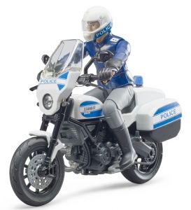 BRU62731 - Moto de policía DUCATI Scrambler con conductor