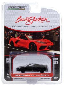 GREEN37220-F - CHEVROLET Corvette Stingray negro 2020 Barrett Jackson vendido en blister