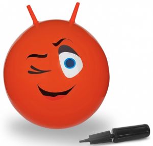 JAM460460 - Pelota hinchable Red Wink Smiley con bomba