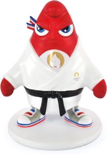 JO2511 - Figura Oficial de los Juegos Olímpicos de París 2024 - judo - 13 cm