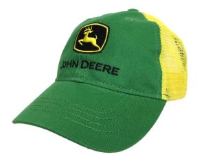 JSH370GT - Gorra JOHN DEERE verde niño con rejilla detrás