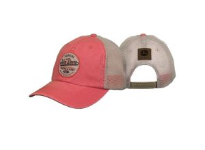 MC23080597IV - Gorra con parte posterior de malla de marca JOHN DEERE rosa