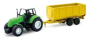 NEW05685C - Tractor verde con volquete amarillo