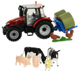 BRI43205 - MASSEY-FERGUSON 5612 Con Accesorios y Animales