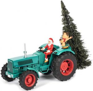 SCH7802 - HANOMAG con Papá Noel y abeto