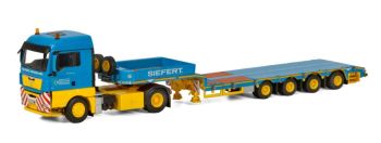 WSI01-1931 - MAN TGX XLX 4x2 con portamáquinas extensible de 4 ejes SIEFERT