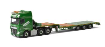 WSI01-2203 - DAF XF SUPER SPACE CAB 6x2 con plataforma baja de 3 ejes SPED KUBLER GMBH