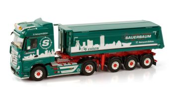 WSI01-3380 - MERCEDES-BENZ MP5 Big Space 4x2 con volquete de lona 3 ejes SAUERBAUM