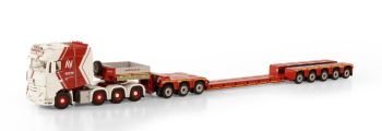 WSI01-3627 - MERCEDES ACTROS MP4 SLT BIGSPACE 8x4 con plataforma baja de 5 ejes y plataforma rodante de 3 ejes ANDRE VOSS