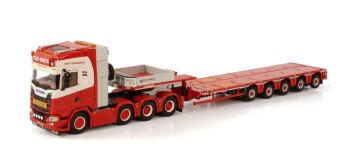 WSI01-3692 - SCANIA S HIGHLINE CS20H 8x4 NOOTEBOOM con plataforma baja de 5 ejes ELJO EXALTO