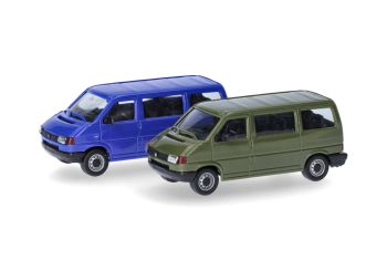 HER012805-002 - VOLKSWAGEN T4 verde y azul - 2 piezas para ensamblar