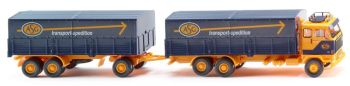 WIK043308 - Camión de plataforma 6X4 con remolque de 3 ejes - VOLVO F89 ASG