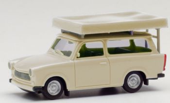 HER024181-002 - TRABANT 601S Universal con carpa de techo Blanco Perla