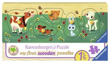 RAV03235 - Mis primeros puzzles de madera - Mis amigos animales