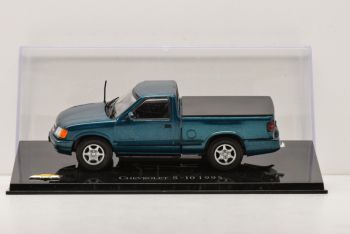 MAGCHES10-1995 - Camioneta CHEVROLET S-10 1995 verde / azul metalizado