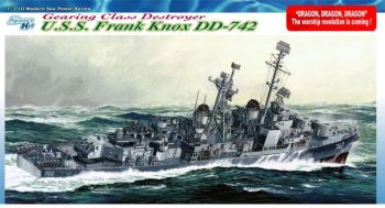 DRA1045 - Destructor USS Frank Knox DD-742 Clase Gearing para ensamblar y pintar