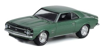 GREEN13320-A - CHEVROLET Camaro SS 369 1967 verde de la serie GL MUSCLE bajo blister