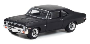 GREEN13320-B - 1969 CHEVROLET Nova negro GL MUSCLE bajo blister