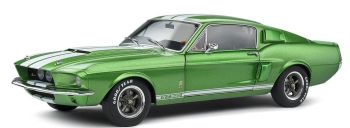 SOL1802907 - SHELBY Mustang GT500 verde con rayas blancas 1967