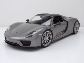 WEL18051HTNOIR - PORSCHE 918 Spyder Hardtop negro 2012 gris