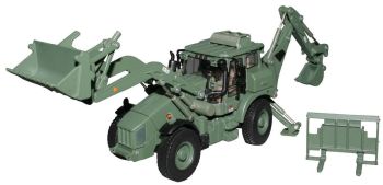 MOT13478 - Retroexcavadora JCB HMEE versión militar verde