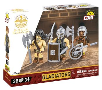 COB20066 - 3 figuras de Gladiador con accesorios - 38 piezas