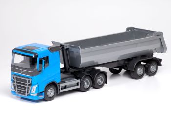 EMEK22354 - VOLVO FH 4x2 azul con caja de 3 ejes