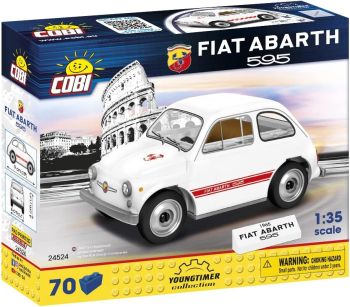 COB24524 - FIAT Abarth 595 Blanco - 70 piezas