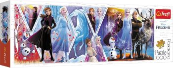 TRF29048 - Puzzle panorámico 1000 piezas DISNEY - LA REINA DE LA NIEVE 2