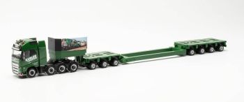 HER315845 - VOLVO FH 16 GL XL 2020 8x4 con plataforma baja de 7 ejes KUBKER