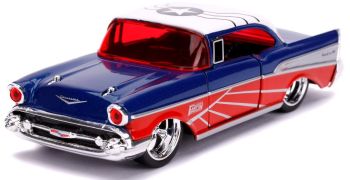 JAD31762 - CHEVROLET BEL-AIR Hard-Top Azul y Rojo 1957 MARVEL Avengers