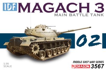 DRA3567 - Tanque IDF Magach 3 para montar y pintar