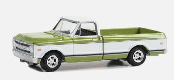 GREEN37300-C - 1972 CHEVROLET C-10 Custom de la serie 50 Aniversario BARRETT JACKSON en blister