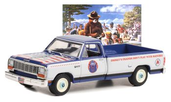 GREEN38040-D - 1989 DODGE Ram D-150 de la serie SMOKEY BEAR bajo blister